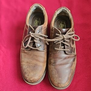 G.H. Bass & Co. Distressed Brown Leather Oxfords
